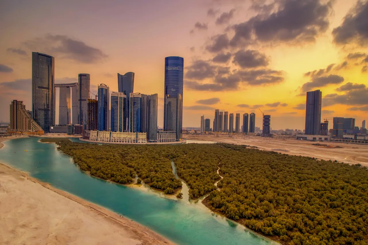 Waterfront skyline, Al Reem Island